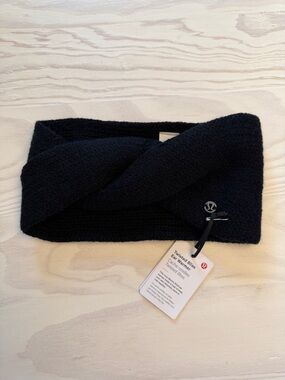 lululemon athletica Black Twisted Ear Warmers